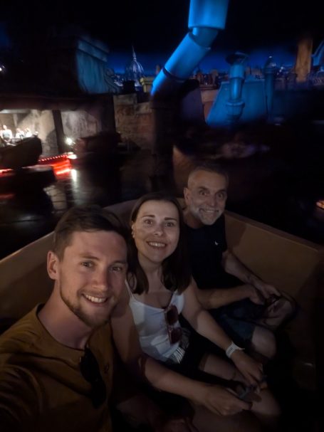 I&B's Founder, Husband & Dad on the Remy's Ratatouille Adventure ride