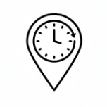 A compass with a sparkling diamond in front of it.