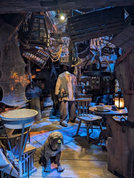 Hagrid's Hut set at at Warner Bros studio tour London